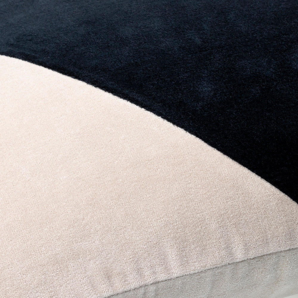 Cotton Velvet Two Tone Throw Pillow