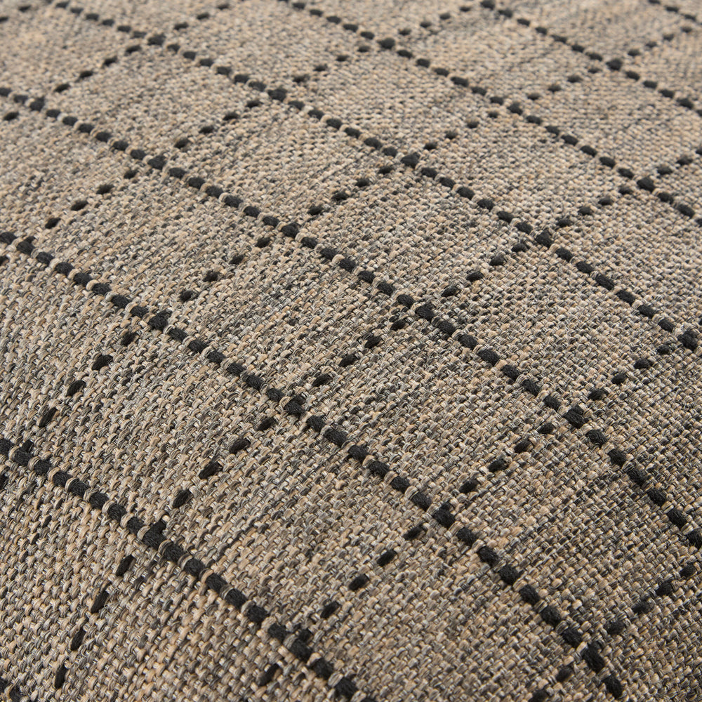 Harbour Grid Outdoor Throw Pillow