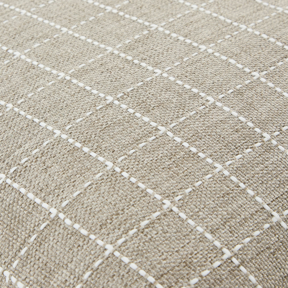 Harbour Grid Outdoor Throw Pillow