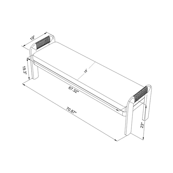 Palma Outdoor Bench