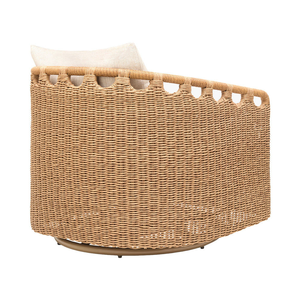 Surya x Ashley Childers Marvella Outdoor Swivel Lounge Chair