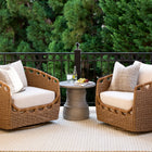 Surya x Ashley Childers Marvella Outdoor Swivel Lounge Chair