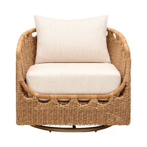 Surya x Ashley Childers Marvella Outdoor Swivel Lounge Chair