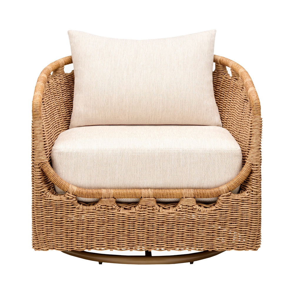 Surya x Ashley Childers Marvella Outdoor Swivel Lounge Chair