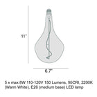 Five LED Pendant Light