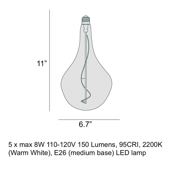 Tala Five Pendant