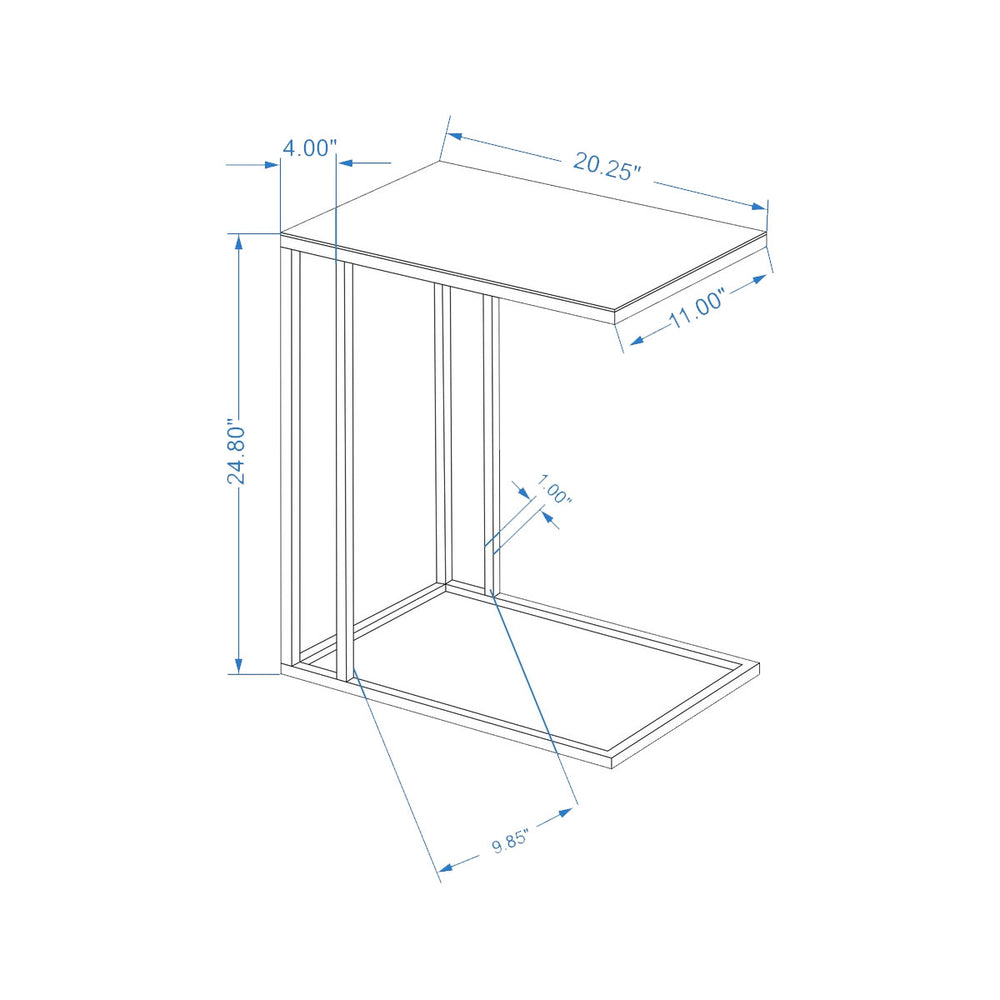 Tanu Enamel C-Table End Table