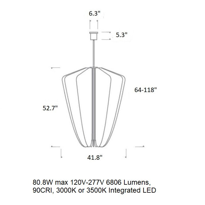 Sean Lavin Nyra Chandelier
