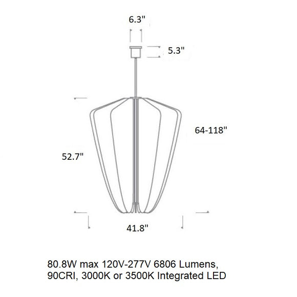 Sean Lavin Nyra Chandelier