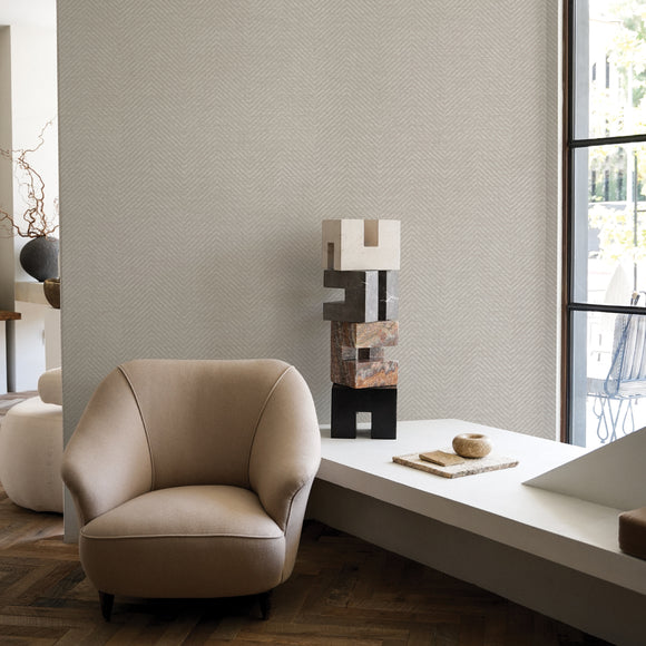 Grasscloth Parquet Peel and Stick Wallpaper
