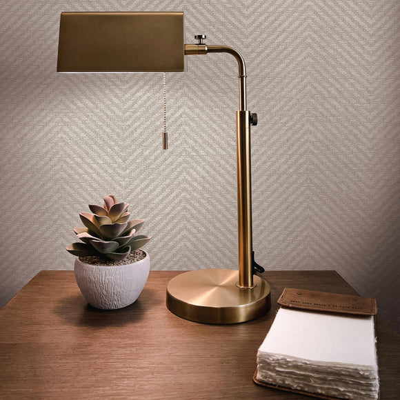 Grasscloth Parquet Peel and Stick Wallpaper