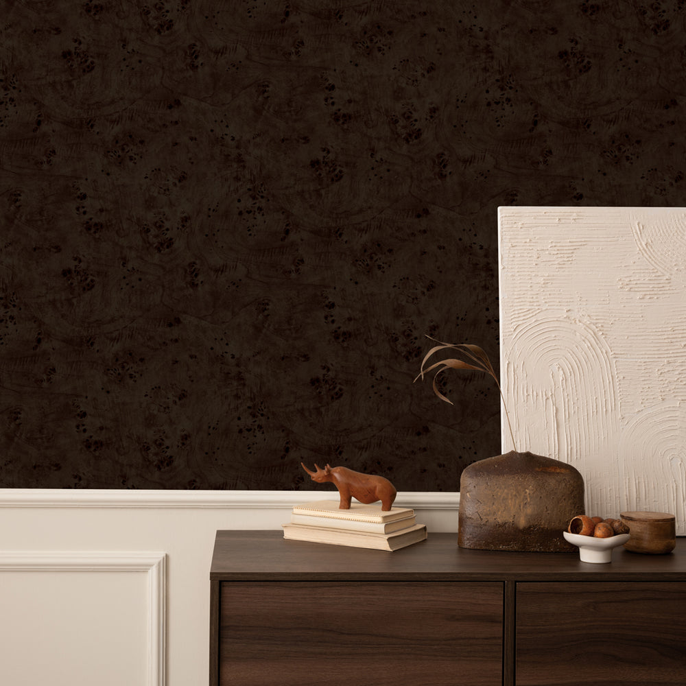 Modern Burl Peel and Stick Wallpaper