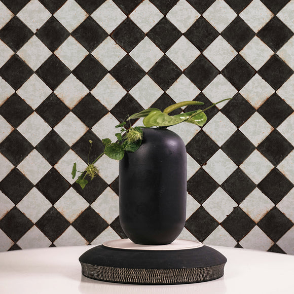 Vintage Check Peel and Stick Wallpaper