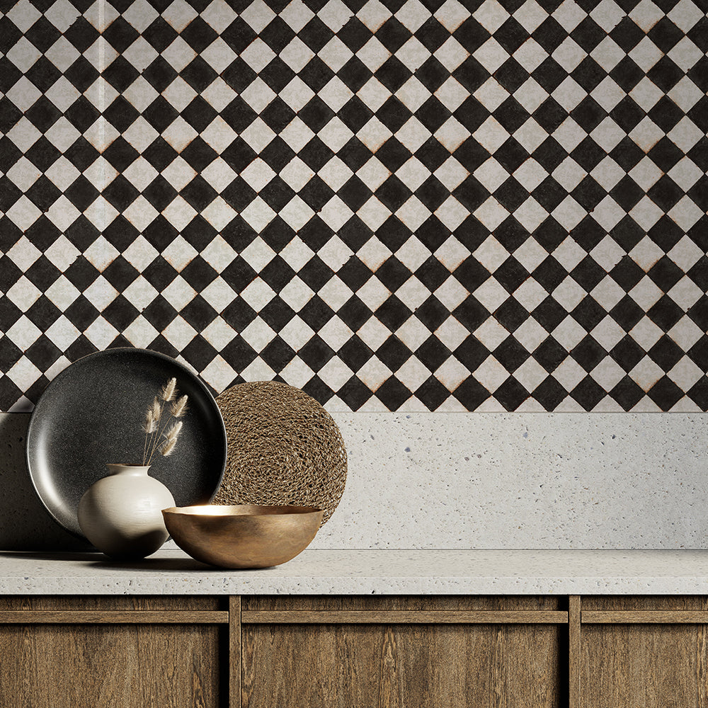 Vintage Check Peel and Stick Wallpaper
