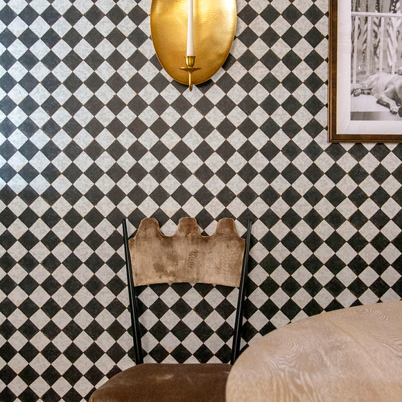 Vintage Check Peel and Stick Wallpaper