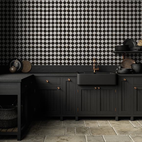 Vintage Check Peel and Stick Wallpaper