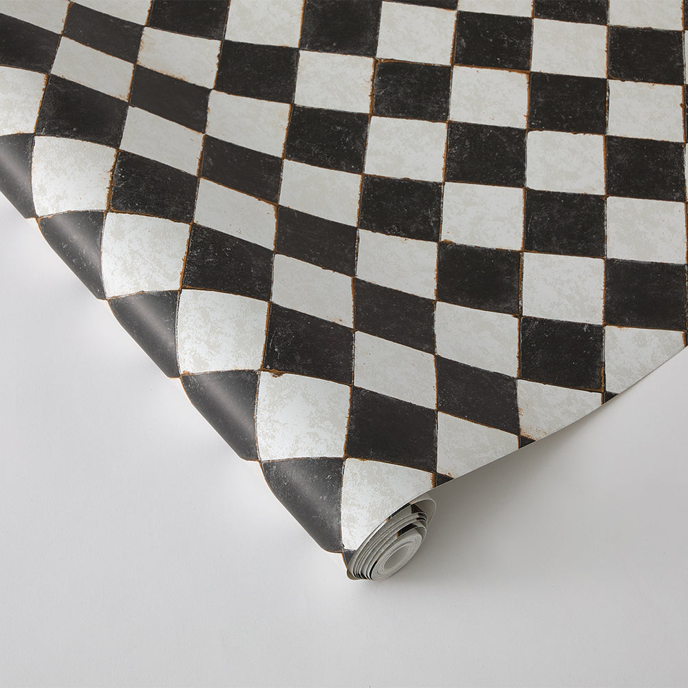Vintage Check Peel and Stick Wallpaper