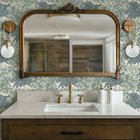Canopy Toile Faux Grasscloth Removable Wallpaper