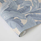 Layered Palm Faux Grasscloth Removable Wallpaper
