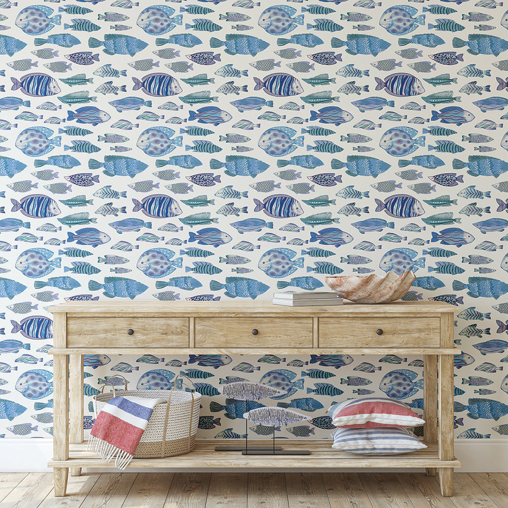 Marine Fish Peel and Stick Wallpaper