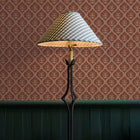Ogee Garden Grasscloth Wallpaper