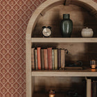 Ogee Garden Grasscloth Wallpaper