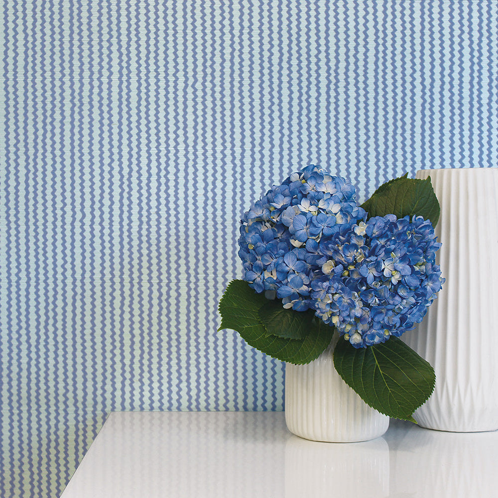 Rick Rack Revival Grasscloth Peel and Stick Wallpaper