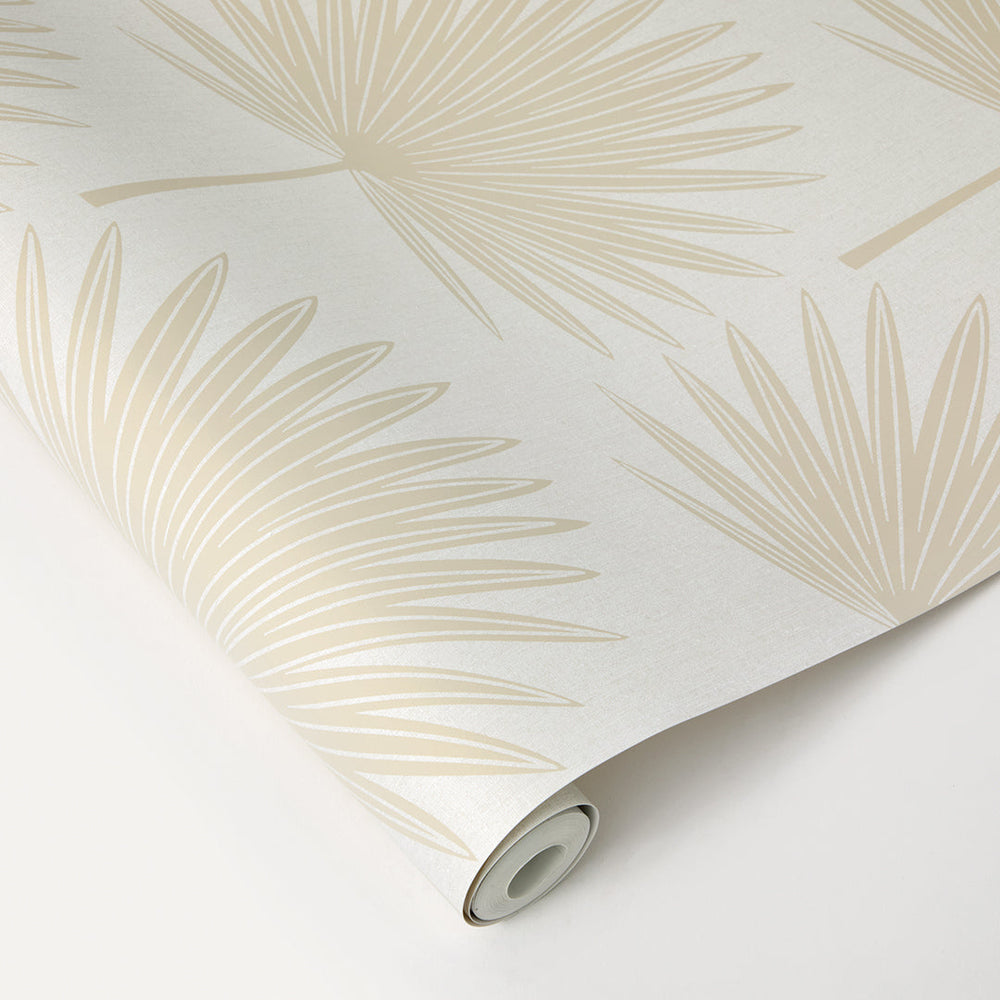 Stamped Palm Peel and Stick Wallpaper