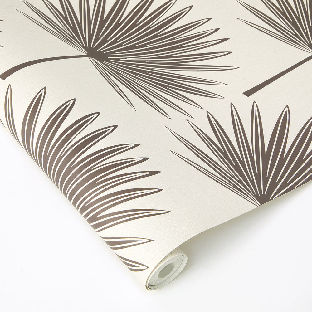 Stamped Palm Peel and Stick Wallpaper