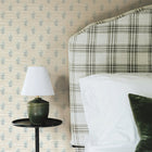 Tiny Blooms Faux Grasscloth Removable Wallpaper