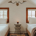 Tiny Blooms Faux Grasscloth Removable Wallpaper