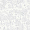 Arbor Toile Peel and Stick Wallpaper  option Soft Classic Blue Arbor