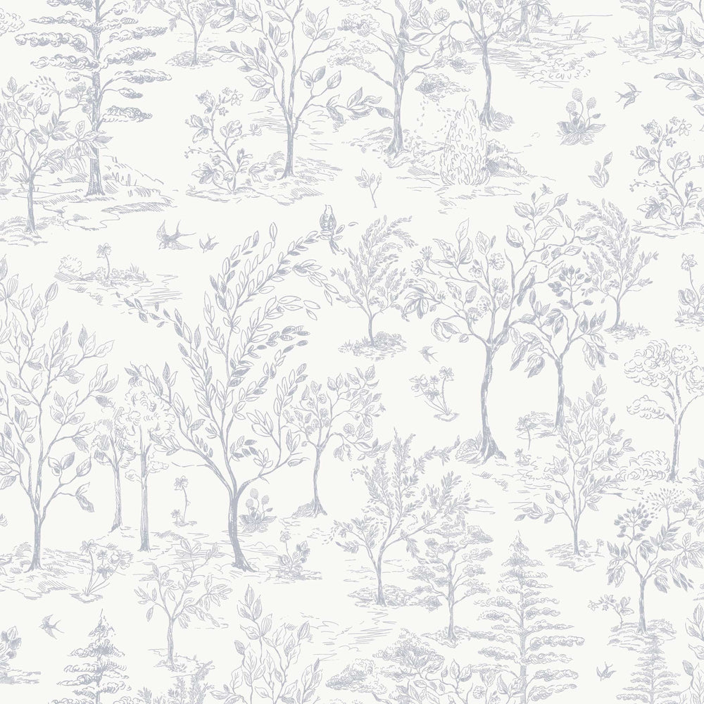 Arbor Toile Peel and Stick Wallpaper Sample Swatch