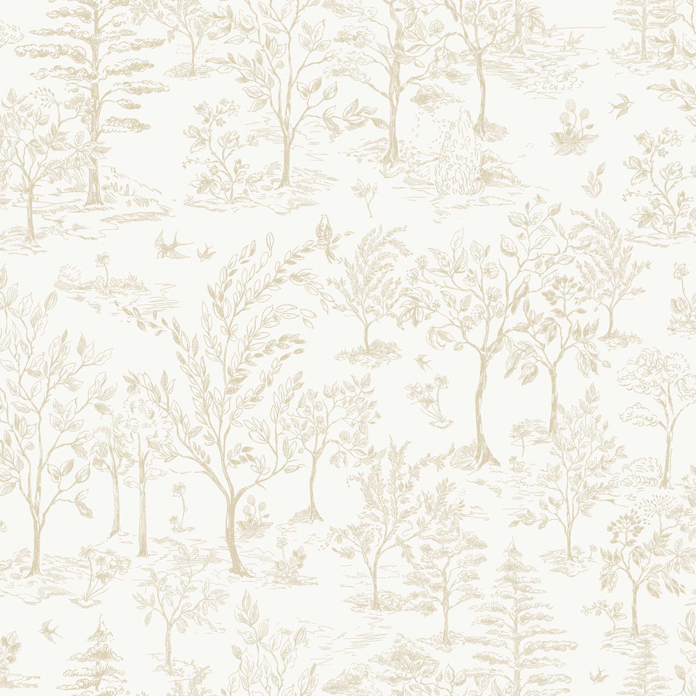 Arbor Toile Peel and Stick Wallpaper Sample Swatch