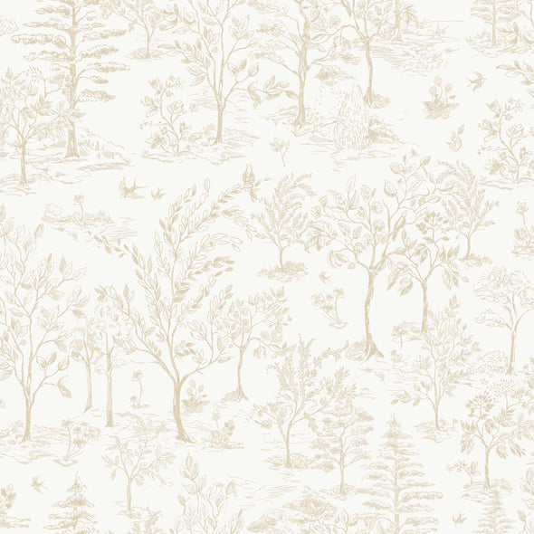 Arbor Toile Peel and Stick Wallpaper Sample Swatch