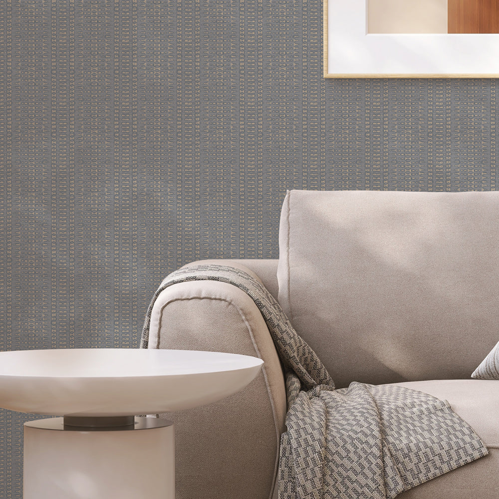 Batik Stripe Peel and Stick Wallpaper