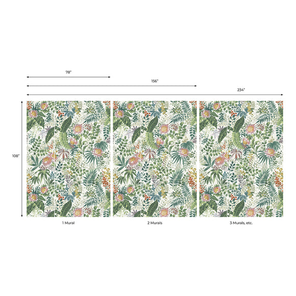 Beverly Floral Mural Peel and Stick Wallpaper