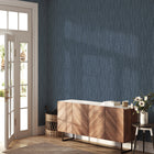 Block Print Leaves Wallpaper