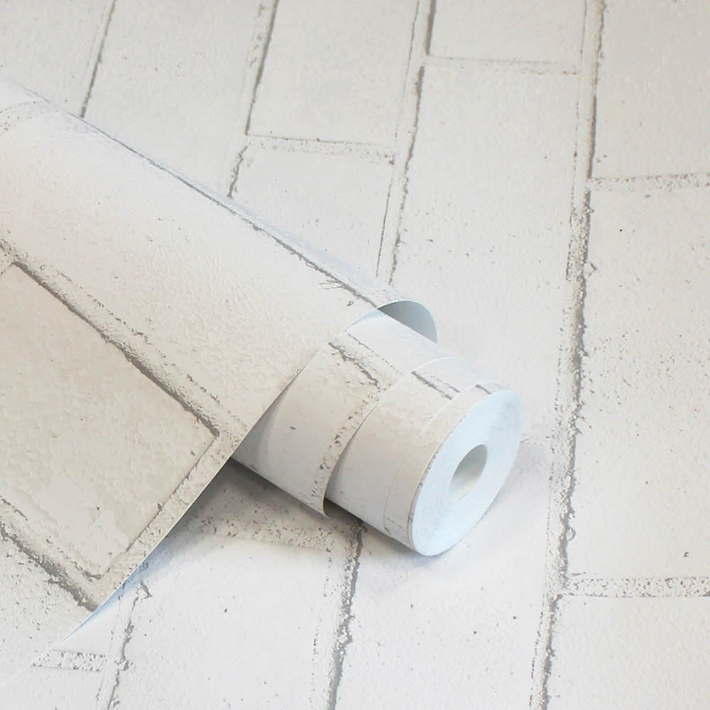 Brick 5.5 yds. Peel and Stick Wallpaper