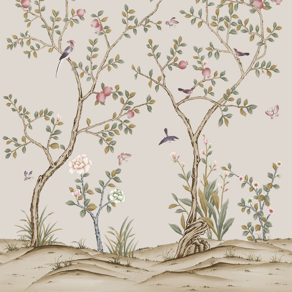 Chinoiserie Mural Peel and Stick Wallpaper