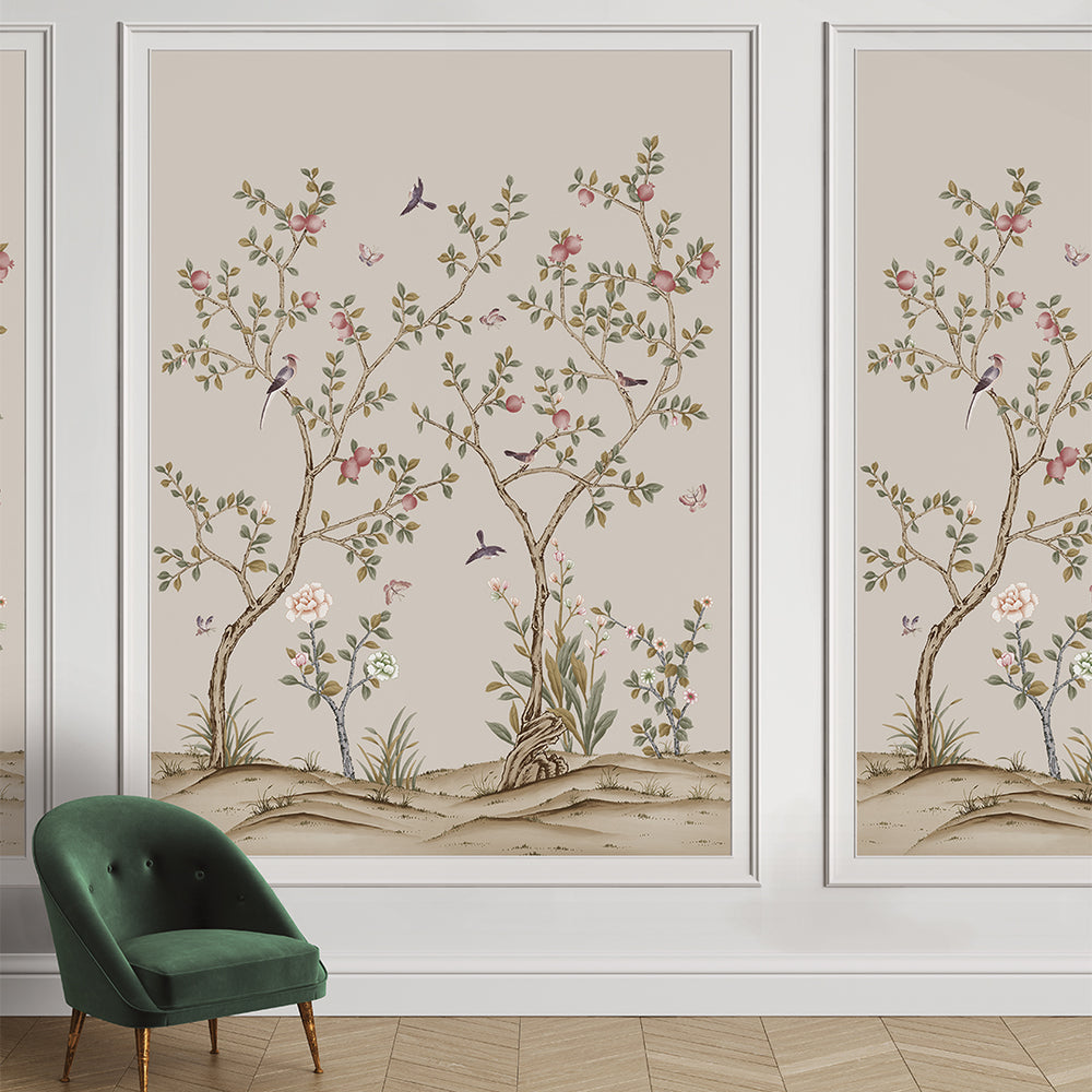 Chinoiserie Mural Peel and Stick Wallpaper