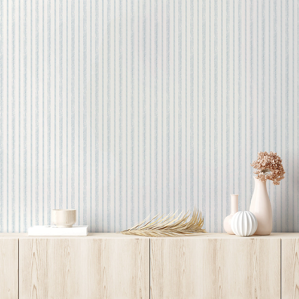 Nautical Stripe Peel and Stick Wallpaper