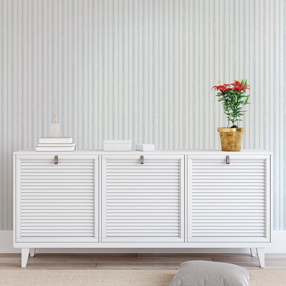 Nautical Stripe Peel and Stick Wallpaper