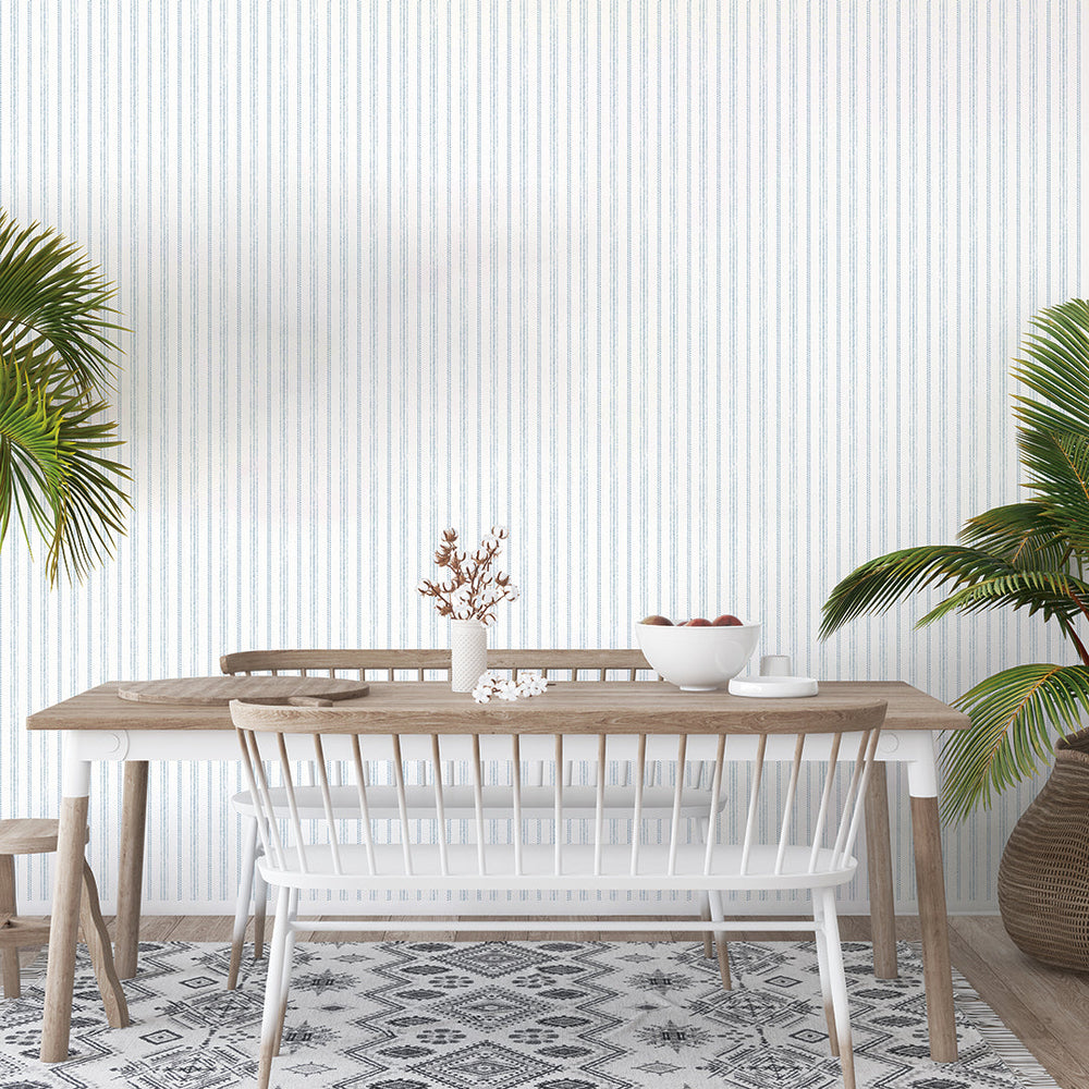Nautical Stripe Peel and Stick Wallpaper