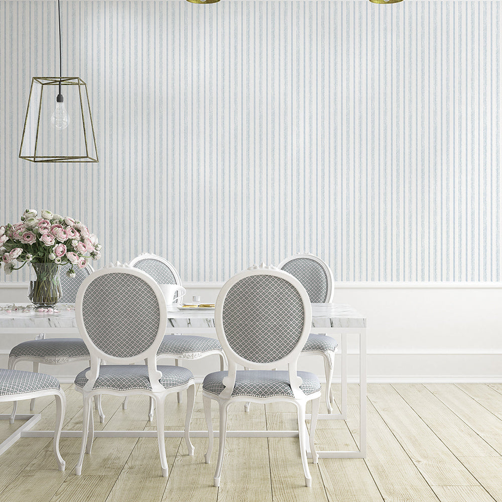 Nautical Stripe Peel and Stick Wallpaper