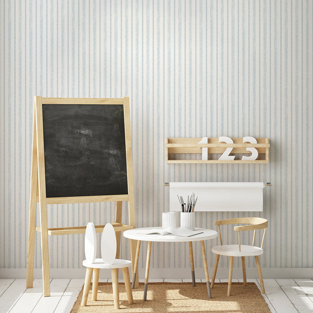 Nautical Stripe Peel and Stick Wallpaper