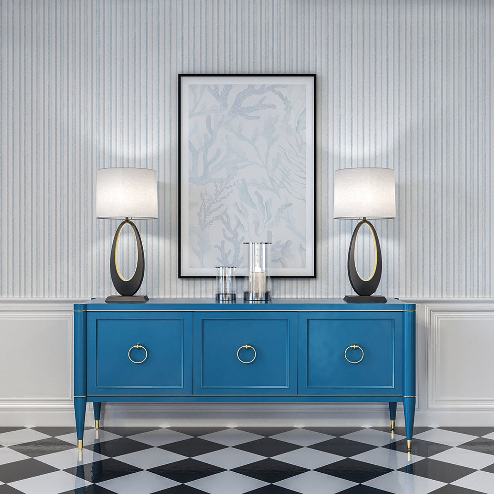 Nautical Stripe Peel and Stick Wallpaper