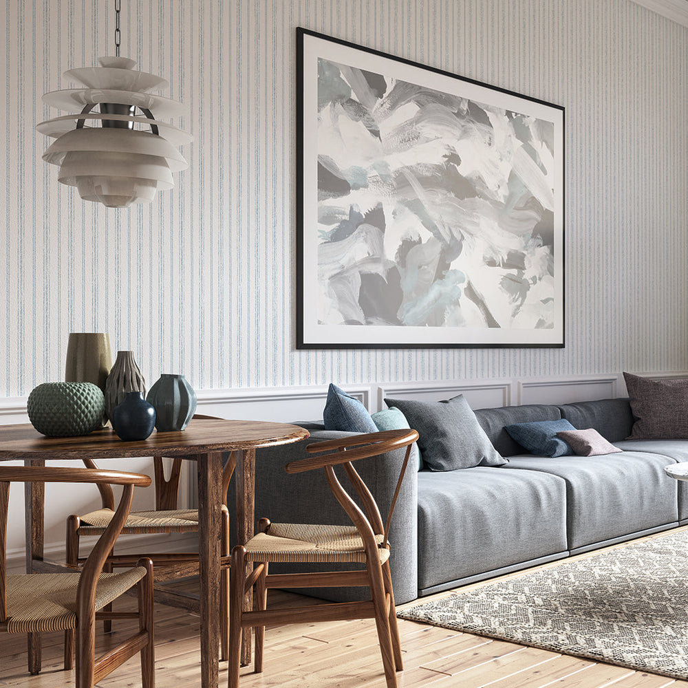 Nautical Stripe Peel and Stick Wallpaper