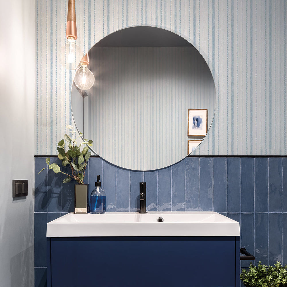 Nautical Stripe Peel and Stick Wallpaper