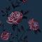 Rambling Rose Wallpaper Sample Swatch  option Denim Roses Sample